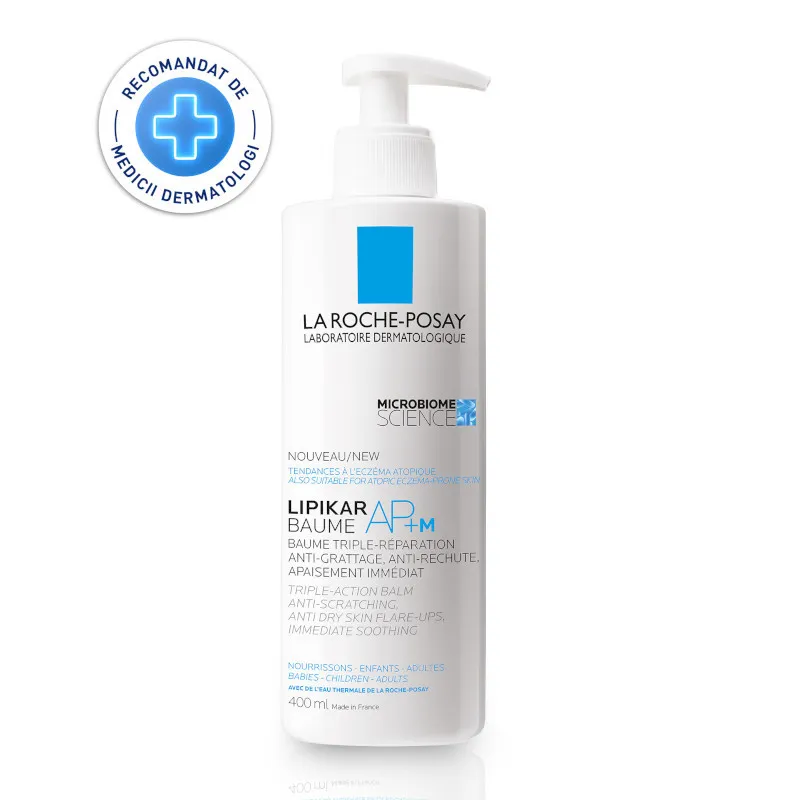 LA ROCHE POSAY LIPIKAR BAUME AP+M BALSAM REPARATOR SI CALMANT PIELE FOARTE USCATA CU TENDINTA ATOPICA 400ML