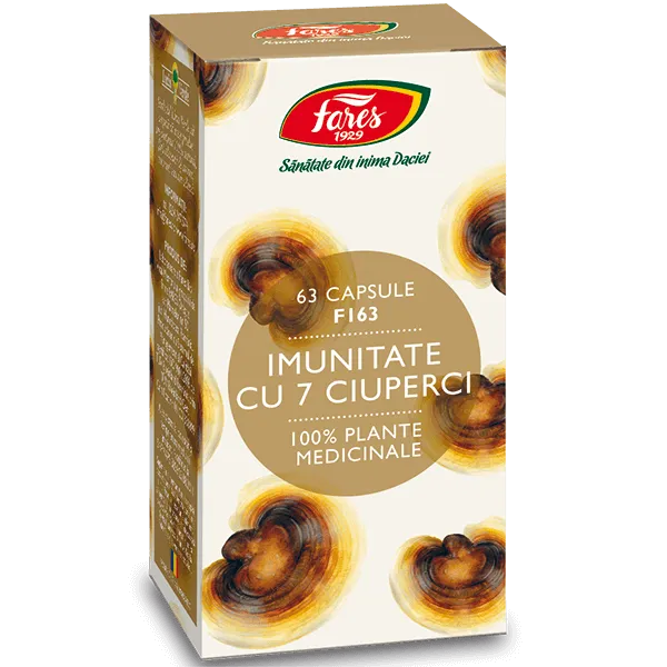 Fares Imunitate cu 7 Ciuperci x 63 capsule