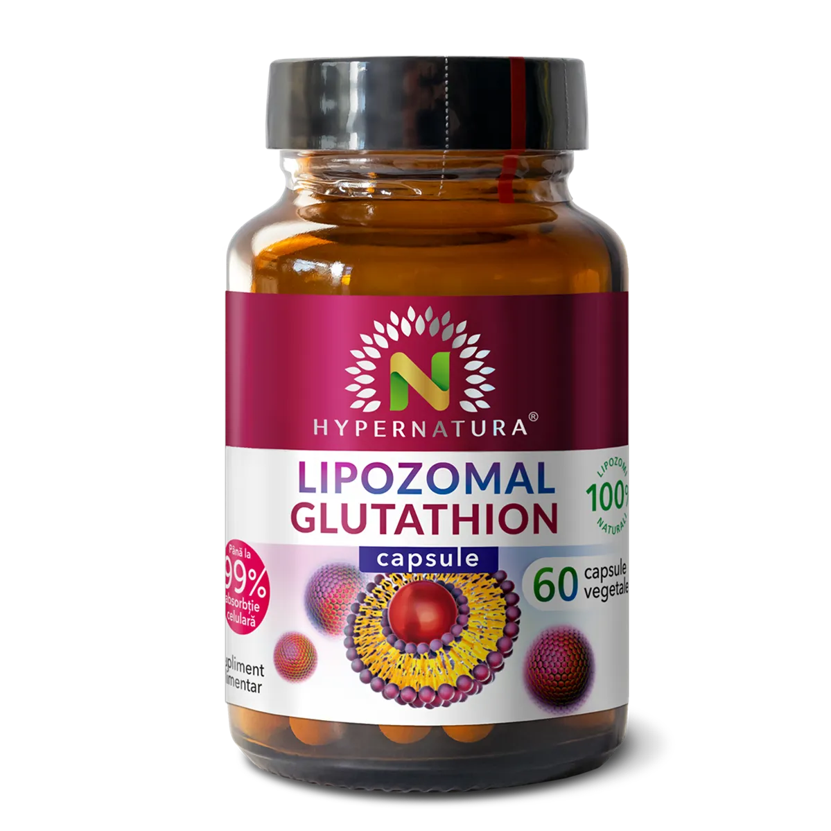 Glutathion lipozomal, 60 capsule vegetale, Hypernatura