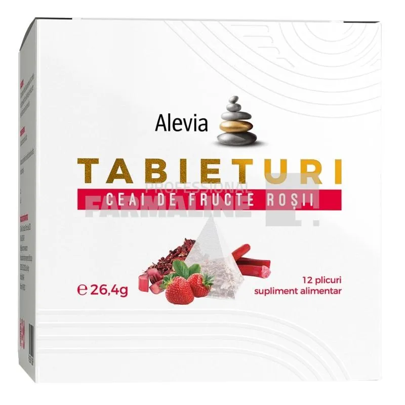 Alevia Tabieturi Ceai fructe rosii 12 plicuri