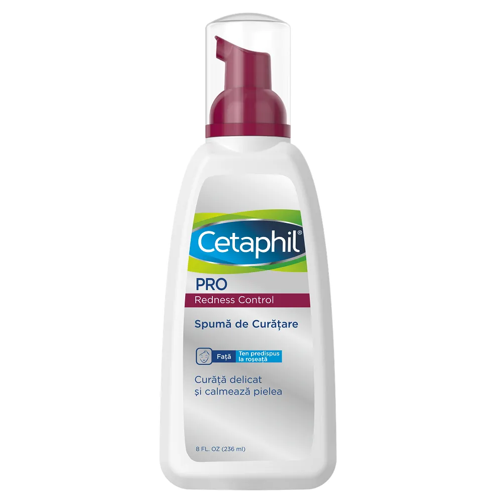 Spuma de curatare Cetaphil PRO Redness Control, 236 ml, Galderma