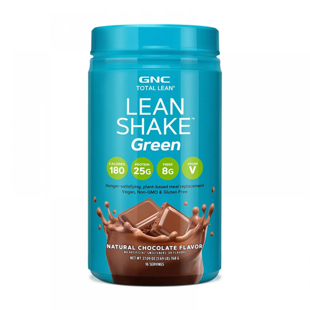 Lean Shake Green cu aroma naturala de ciocolata (768 grame), GNC Total Lean