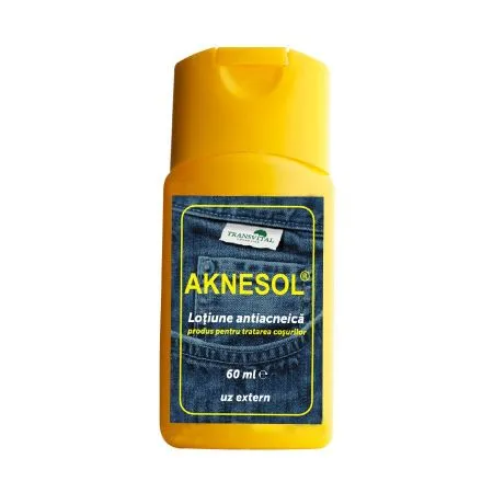 Lotiune antiacneica Aknesol, 60 ml, Transvital