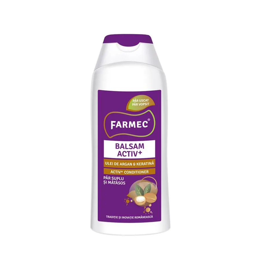 Balsam pentru par Activ+ Ulei de Argan si Keratina, 200 ml, Farmec 558