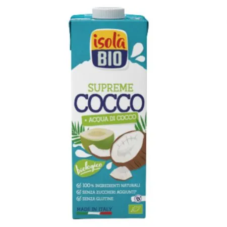 Bautura bio din nuca de cocos Supreme, 1000 ml, Isola