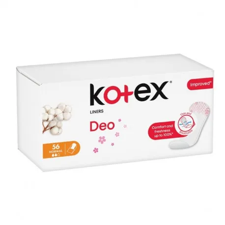 Kotex Absorbante zilnice Deo Normal, 56 bucati