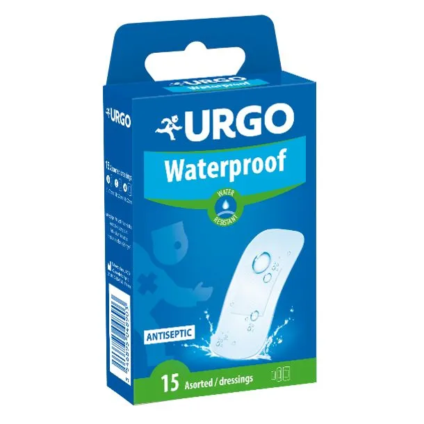 Plasturi Waterproof Impermeabili asortati, 15 bucati, Urgo