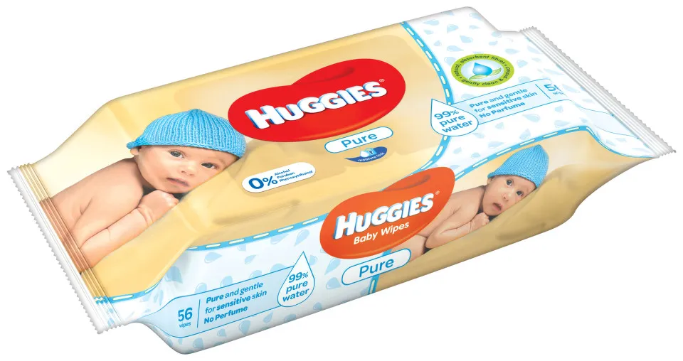 HUGGIES PURE SERVETELE UMEDE PENTRU COPII 56BUC