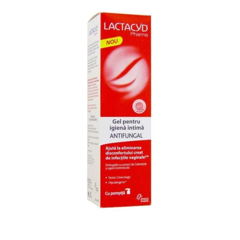 Lactacyd Gel Igiena Intima Antifungal x 250ml-Perrigo RO