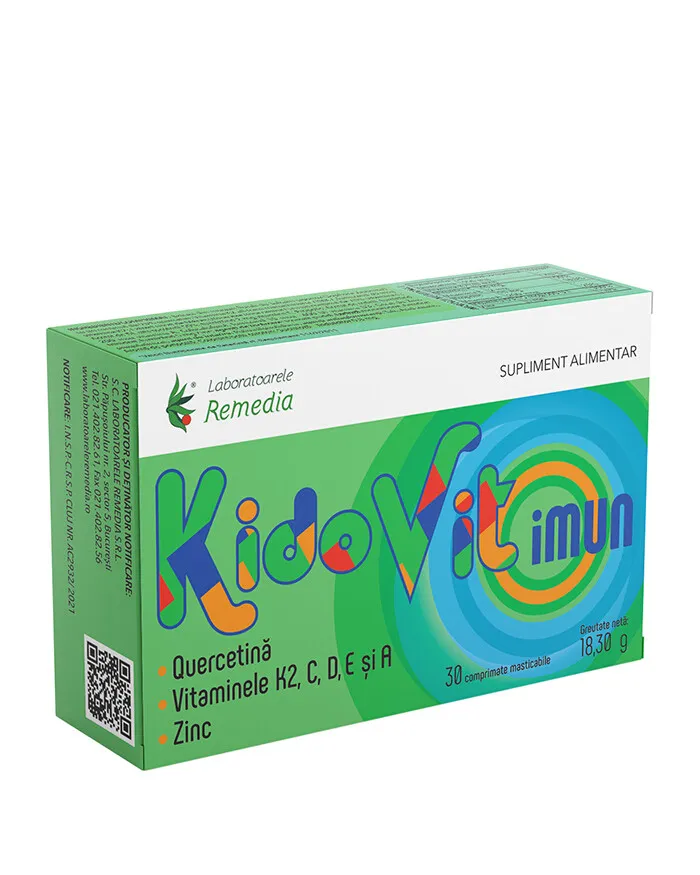 KIDOVIT IMUN 3 BLISTERE X 10 COMPRIMATE MASTICABILE