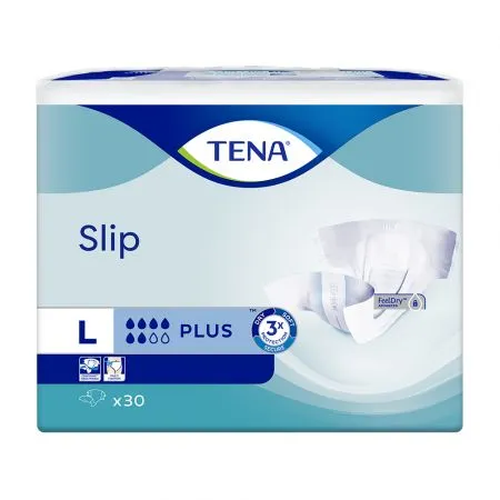 Scutece adulti Slip Plus L, 30 bucati, Tena