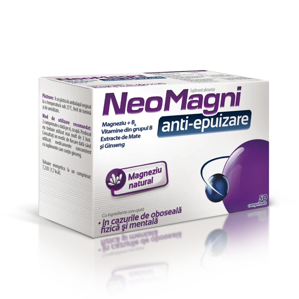 NeoMagni Antiepuizare x 50 comprimater (Aflofarm)