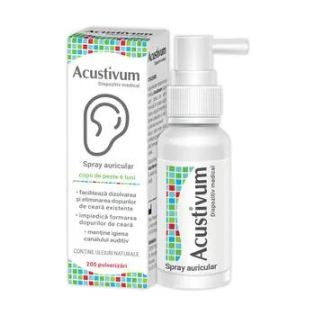 Spray auricular Acustivum, 20ml, Zdrovit