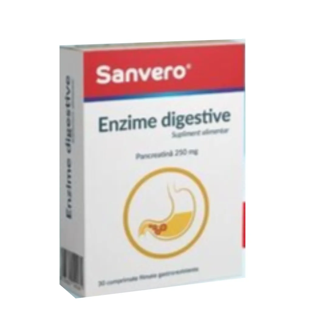 Sanvero enzime digestive x 30 comprimate