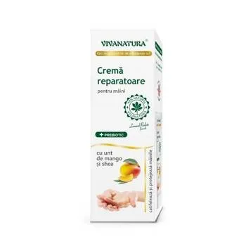 Crema reparatoare pentru maini cu mango si unt de shea, 50ml, VivaNatura