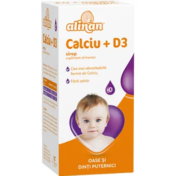 Alinan Calciu D3 sirop, 150 ml, Fiterman