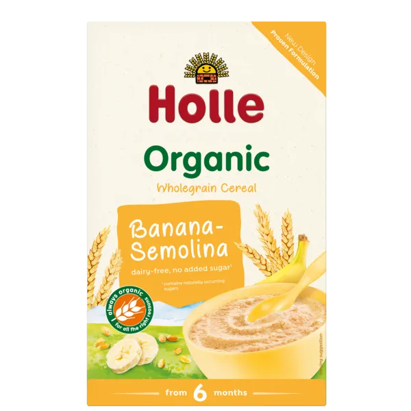 Holle cereale cu banane si gris x 250 grame