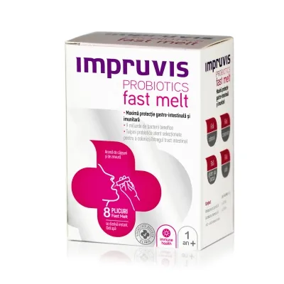 Impruvis Probiotics fast melt 1g, 8 plicuri, Bifodan