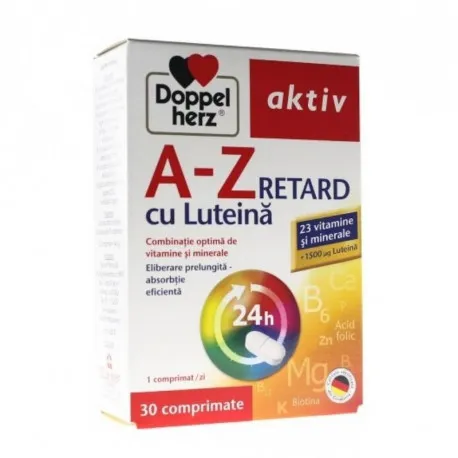 DOPPELHERZ A-Z RETARD CU LUTEINA 30 TBL