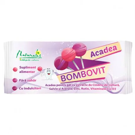 Naturalis Acadea Bombovit impotriva durerilor in gat, 6 g, 1 acadea