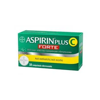 Aspirin Plus C Forte, 10 comprimate efervescente, Bayer