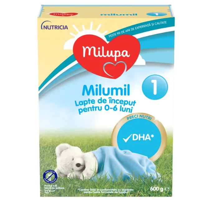 MILUPA MILUMIL 1 X 600 G LAPTE COPII