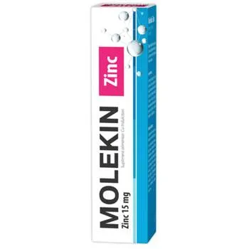 Molekin Zn 15mg, 20 comprimate efervescente, Zdrovit