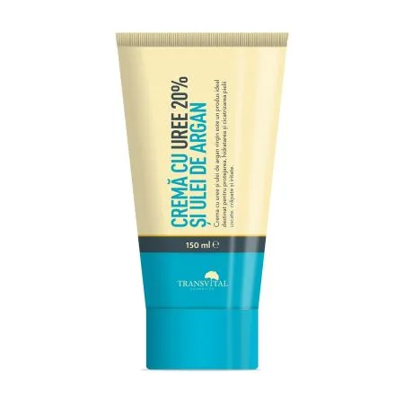 Crema uree 20% ulei argan, 150ml, Transvital