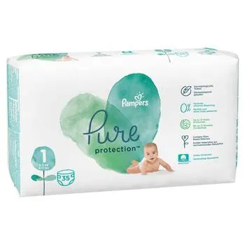 Scutece pentru copii Pure Protection, Marimea1, 2-5kg, 26 bucati, Pampers