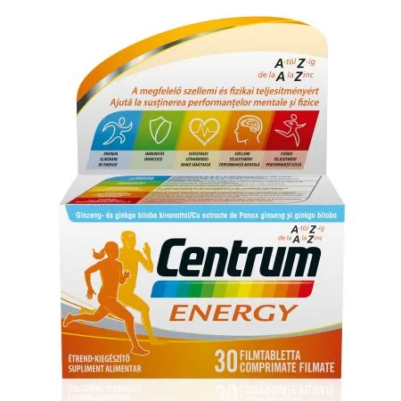 Centrum Energy de la A la Zinc, 30 comprimate, Gsk