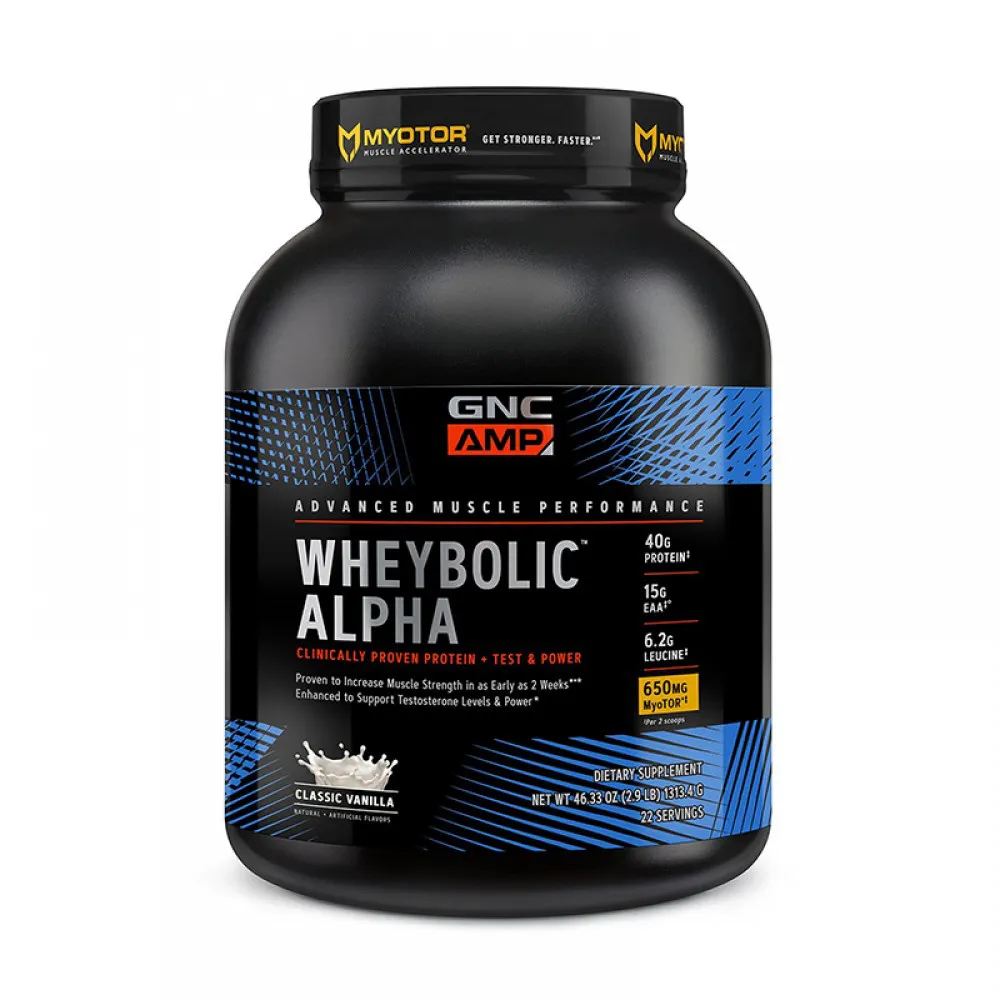 AMP Wheybolic Alpha Proteina cu aroma de vanilie (1452 grame), GNC