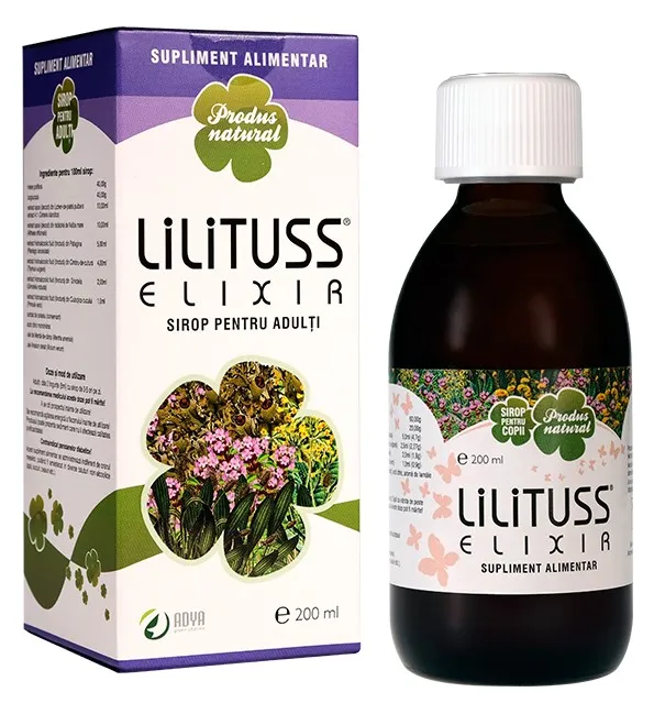 Lilituss Elixir Sirop Pentru Adulti x 200ml Adya Green Pharma