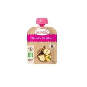 Piure de mere si prune, 90g, BabyBio