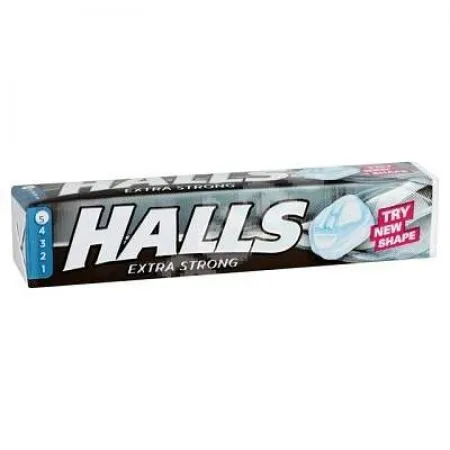 Bomboane Extra Strong, 9 bucati, Halls