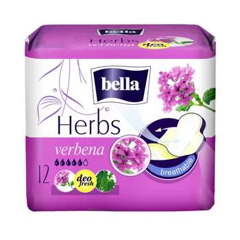 Absorbante Herbs Verbina, 12 bucati, Bella