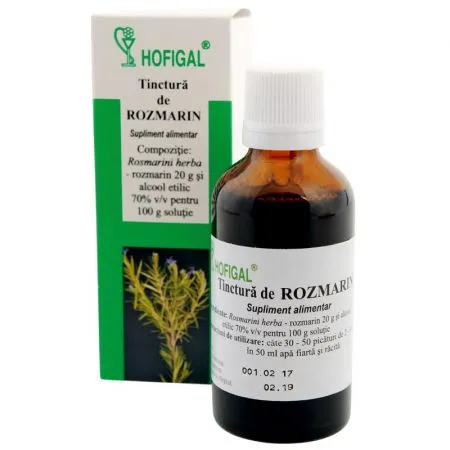 Tinctura de Rozmarin, 50 ml, Hofigal