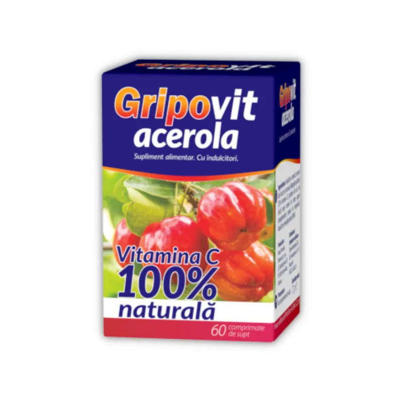 Zdrovit Gripovit Acerola x 60 comprimate