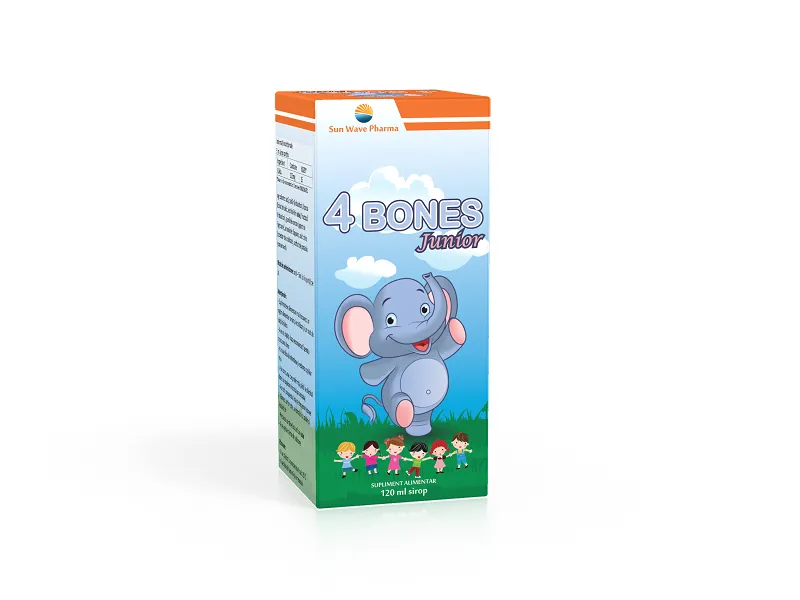 4 Bones Junior Sirop, 120 ml, Sun Wave Pharma
