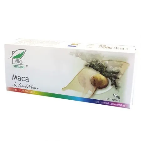 Maca, 30 capsule, Pro Natura