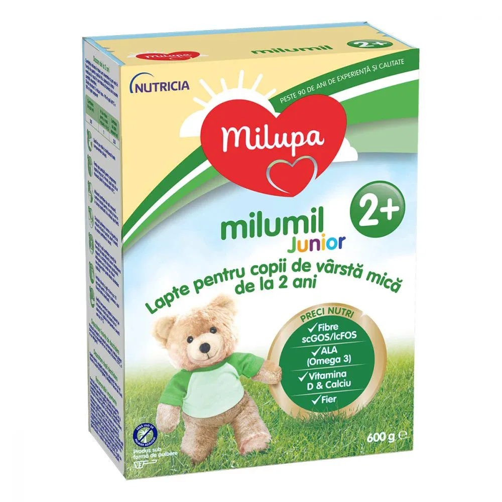 MILUPA MILUMIL JUNIOR 2+ X 600 G LAPTE COPII