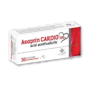 ASAprin Cardio 100mg, 30 comprimate gastrorezistente, AC Helcor