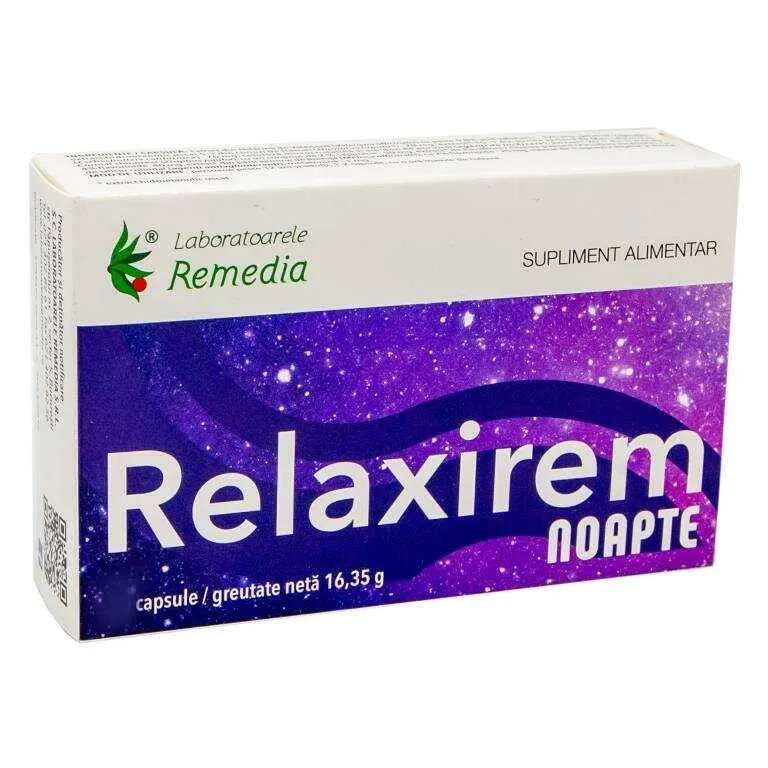 Relaxirem noapte x 60 capsule (Remedia)