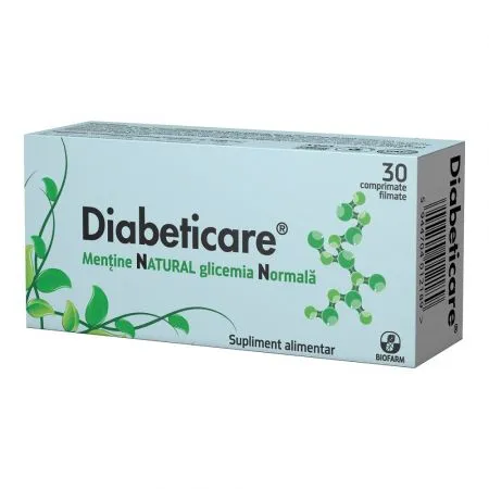 Diabeticare, 30 comprimate, Biofarm