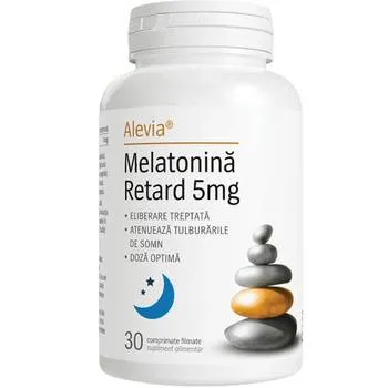 Melatonina Retard 5mg, 30 capsule, Alevia