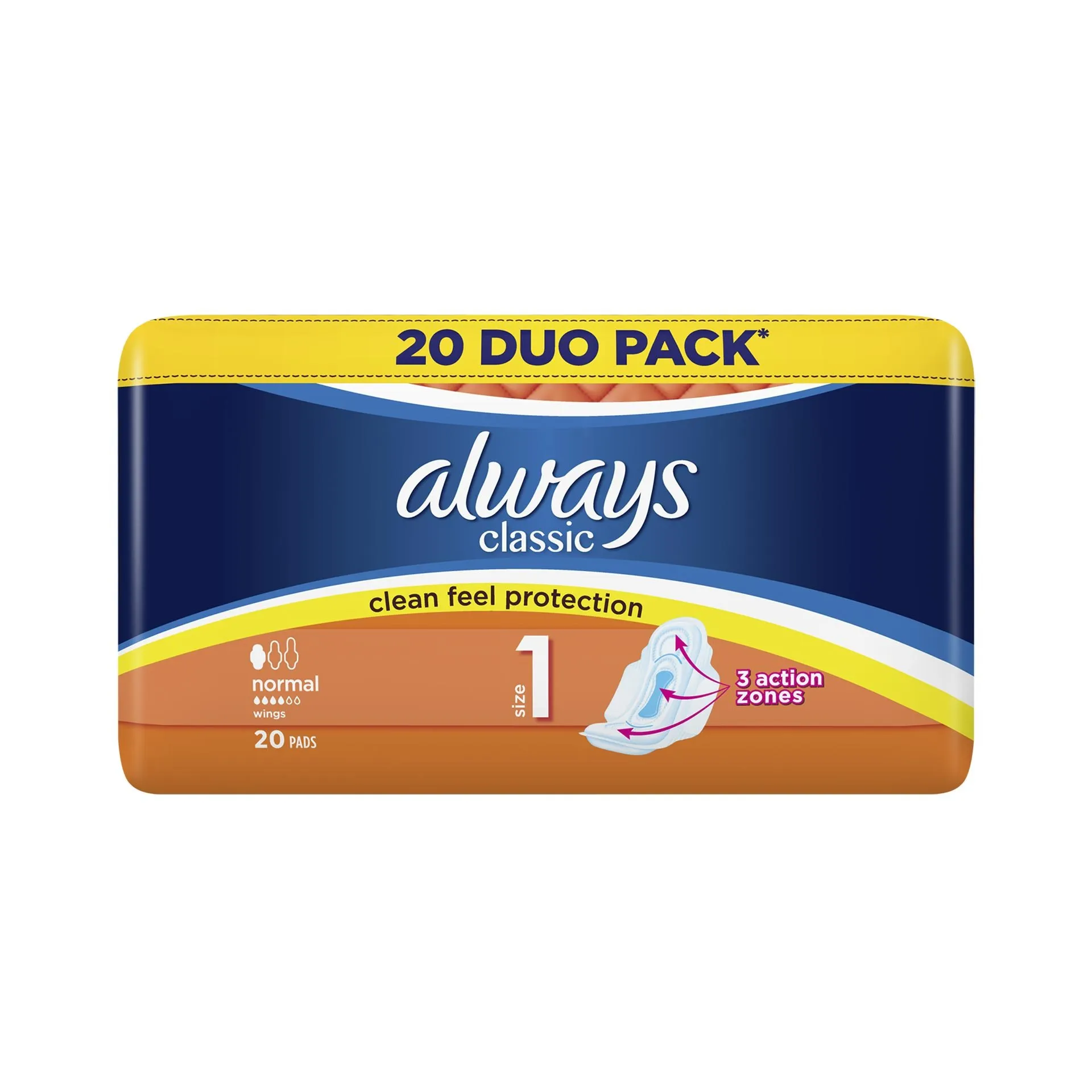 Always Classic Normal Duo Absorbante 20 bucati