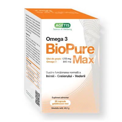 BIOPURE MAX OMEGA 3 1250MG X 30 CPR