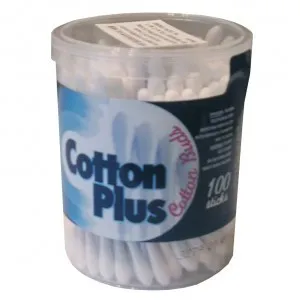 COTTON PLUS BETISOARE CU VATA 100 BUC