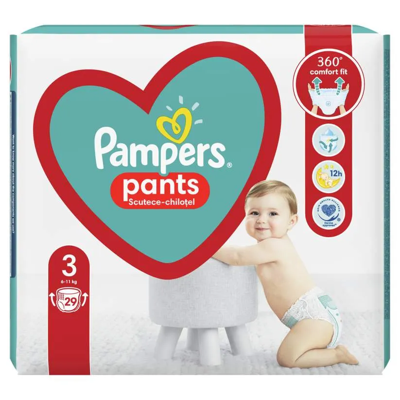 PAMPERS BABY PANTS 3 6-11KG 29 BUCATI