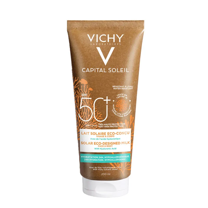 Lapte protectie solara eco SPF 50+ Capital Soleil 200ml, Vichy