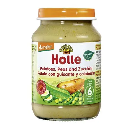 Holle Piure Cartofi, Mazare si Zuchini 190gr.